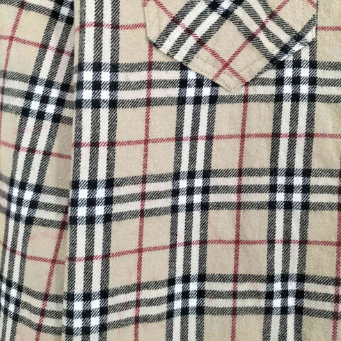 バーバリーブルーレーベル BURBERRY BLUE LABEL ホース刺繍ノバチェックシャツ レディース 38
