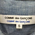 コムデギャルソンコムデギャルソン COMME des GARCONS COMME des GARCONS コムコム フランス製 デニム シャンブレー ラウンドカラー 丸襟 パフスリーブ L/S シャツ レディース JPN:S