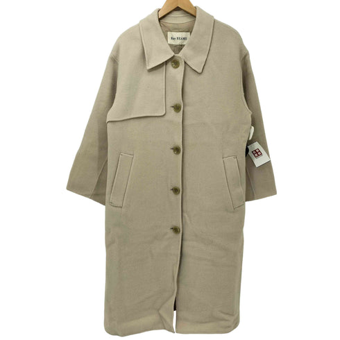 レイビームス Ray BEAMS 25SS ガンフラップ ステンカラー コート アイボリー レディース JPN:1