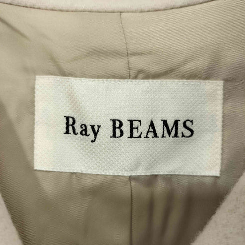 レイビームス Ray BEAMS 25SS ガンフラップ ステンカラー コート アイボリー レディース JPN:1