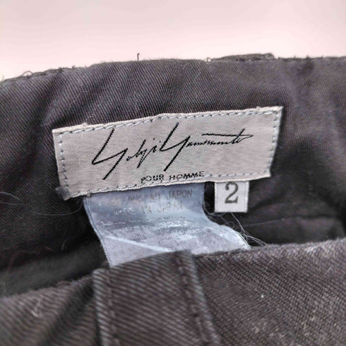 ヨウジヤマモトプールオム Yohji Yamamoto POUR HOMME ガーメントダイ テーパードカーゴパンツ メンズ JPN:2