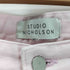スタジオニコルソン STUDIO NICHOLSON ボタンフライ クロップド ワイドデニムパンツ メンズ
