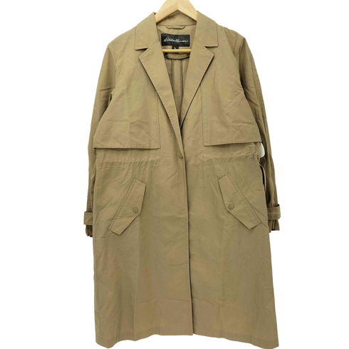 エディーバウアー Eddie Bauer コットンナイロン スナップボタン チェスターコート レディース import:M