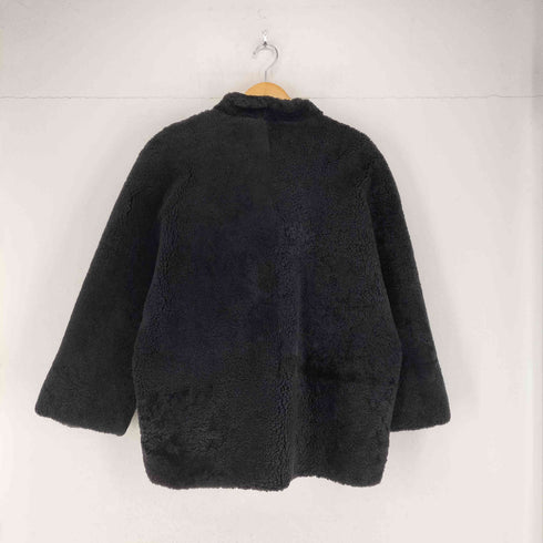 裏地メッセージプリントボアジャケット レディース