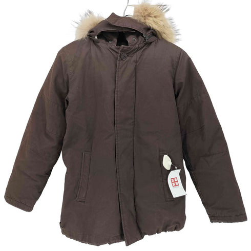 アメリカンラグシー AMERICAN RAG CIE リアルファー 比翼 フーデッド ダウン ジャケット メンズ FREE