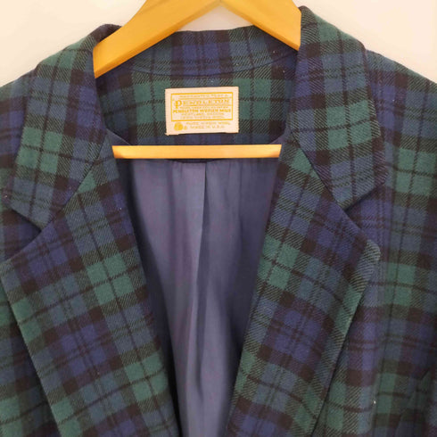 ペンドルトン PENDLETON USA製 ブラックウォッチ チェック ウール テーラードジャケット メンズ