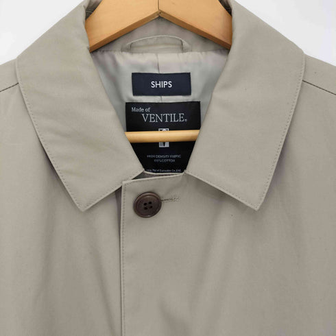 シップス SHIPS VENTILE生地 ステンカラーコート メンズ JPN:XL