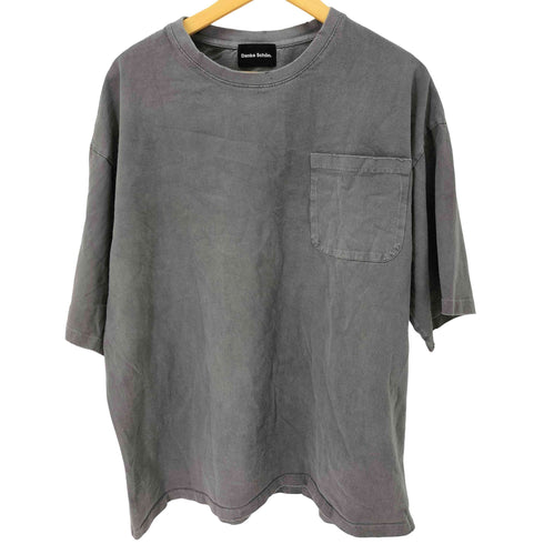 ダンケシェーン Danke Schon 活性染ロゴ S/S Tee バックプリント ダメージ加工オーバーサイズポケットTシャツ メンズ JPN:1