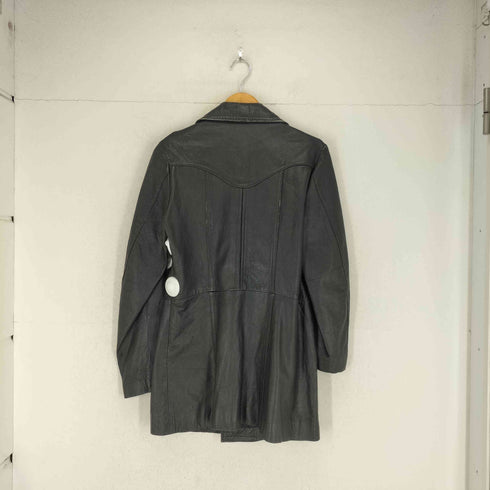 real leather リアルレザーダブルハーフコート メンズ
