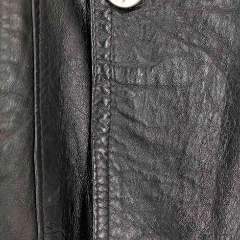 real leather リアルレザーダブルハーフコート メンズ