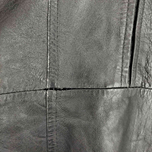real leather リアルレザーダブルハーフコート メンズ