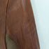 global rythme essence real leather リアルレザーニット切替ノーカラージャケット レディース