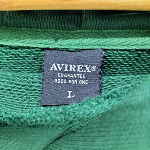 アヴィレックス AVIREX フェルトロゴ プルオーバー パーカー フーディー メンズ import:L