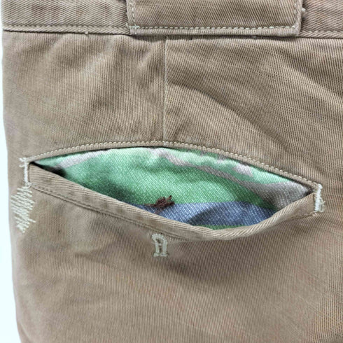 ポロバイラルフローレン Polo by RALPH LAUREN Built well CHINO ダメージ加工 プリントボタンフライチノ メンズ 34/32