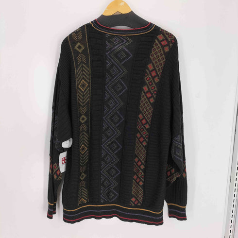 MARZ MUNCHEN 総柄 幾何学 切替ニット メンズ JPN:L