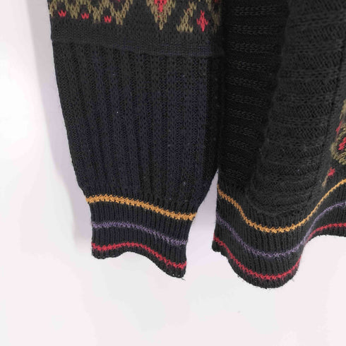 MARZ MUNCHEN 総柄 幾何学 切替ニット メンズ JPN:L