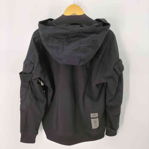 ジースターロー G-STAR RAW MIXED WOVEN CARGO HOODED SW ミリタリーディテール 異素材 フーデッドス ウェット パーカー メンズ import:L