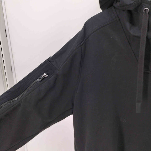ジースターロー G-STAR RAW MIXED WOVEN CARGO HOODED SW ミリタリーディテール 異素材 フーデッドス ウェット パーカー メンズ import:L