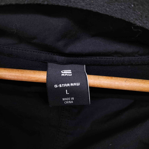ジースターロー G-STAR RAW MIXED WOVEN CARGO HOODED SW ミリタリーディテール 異素材 フーデッドス ウェット パーカー メンズ import:L