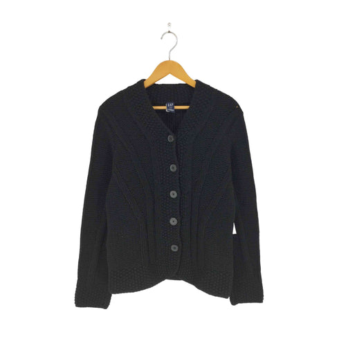 ギャップ Gap 00s OLD ケーブルニットカーディガン レディース L