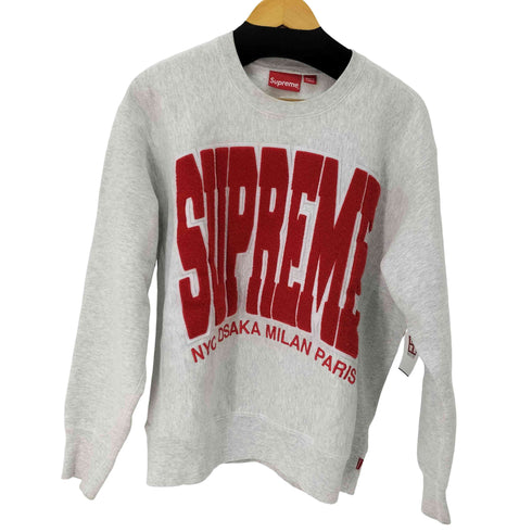 シュプリーム Supreme 21AW CITIES ARC CREWNECK パイルロゴ スウェット トレーナー メンズ import:S