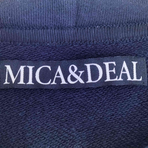 マイカアンドディール MICA&DEAL 度詰裏毛ZIP UPパーカー レディース JPN:36