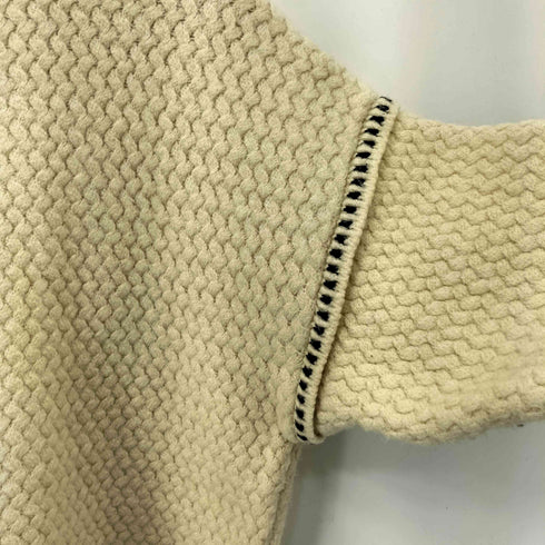 ザラ ZARA ロングスリーブ ステッチデザイン クロップド ニット レディース M