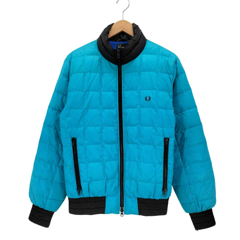 フレッドペリー FRED PERRY ロゴ刺繍 スタンドカラー ライト ダウン ジャケット メンズ import:L