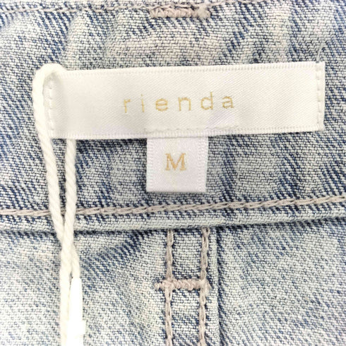 リエンダ rienda ミックスフラワービジュージャストウエストデニムスカート レディース JPN:M