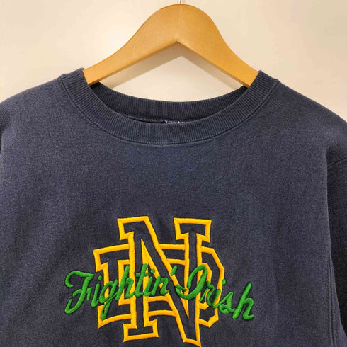 チャンピオン Champion 90s USA製 REVERSE WEAVE リバースウィーブ 刺繍タグ カレッジロゴ クルーネック スウェット メンズ import:M