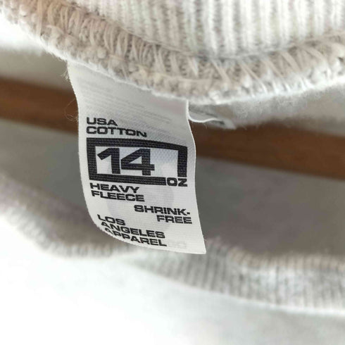 ロサンゼルスアパレル Los Angeles Apparel USA製 クルーネック スウェット ヘザーグレー メンズ import:S