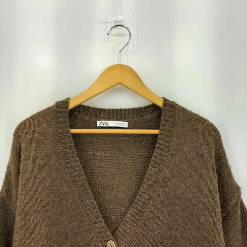 ザラ ZARA フロントボタン ロングスリーブ カーディガン レディース M