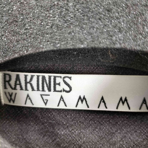 ラキネス RAKINES WAGAMAMA別注 Crepe pinhead MP hs shirt Plum brown メンズ JPN:2