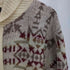 Ossipee 90s USA製 ノルディック柄 ジップアップ ウール ショールカラー カーディガン メンズ import:M