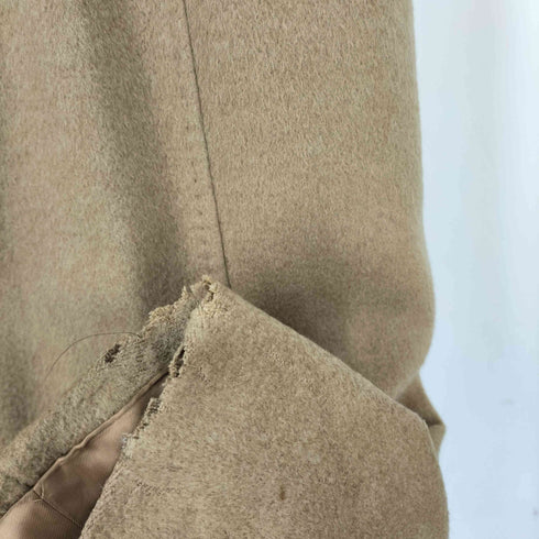 マックスマーラ MAX MARA イタリア製 ウール ダブルブレスト ベルテッド ロングコート レディース US:8