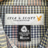ライルアンドスコット LYLE&SCOTT ワンポイント刺繍 チェック柄 ウール混 半袖シャツ メンズ import:M