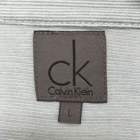 カルバンクライン CALVIN KLEIN キーネック ボーダー柄 カットソー Tシャツ メンズ JPN:L
