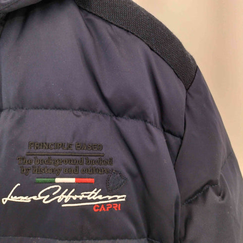 ロゴ刺繍 ダウン ハーフコート メンズ 50