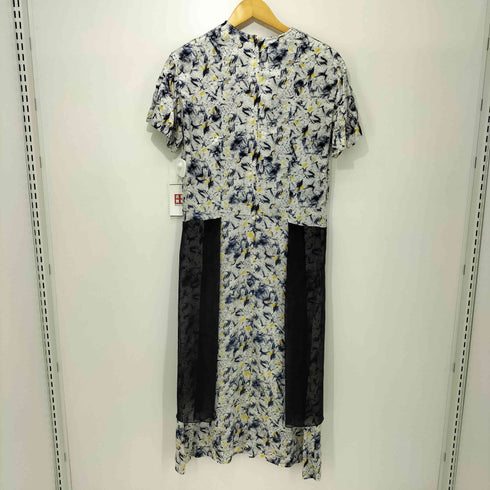 トーガプルラ TOGA PULLA 総柄 シアーレイヤード ワンピース 半袖 レディース FR:36