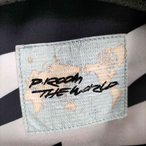 P-ROOM THE WORLD 総柄 ロゴプリント オープンカラー パジャマシャツ メンズ import:M
