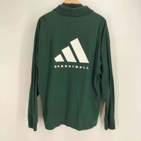 アディダス adidas バックプリント バスケットボール 長袖Tシャツ メンズ import:M