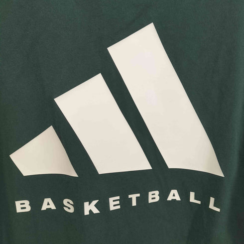 アディダス adidas バックプリント バスケットボール 長袖Tシャツ メンズ import:M