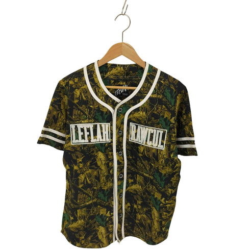 レフラー Leflah 総柄 ベースボールシャツ メンズ JPN:L