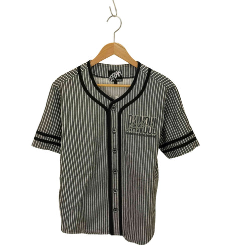 レフラー Leflah ストライプ ベースボールシャツ メンズ JPN:L