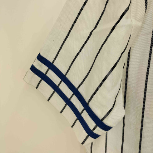 レフラー Leflah ストライプ ベースボールシャツ メンズ JPN:L