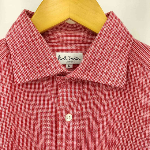 ポールスミスロンドン Paul Smith LONDON テクスチャード チェック ロングスリーブシャツ メンズ L