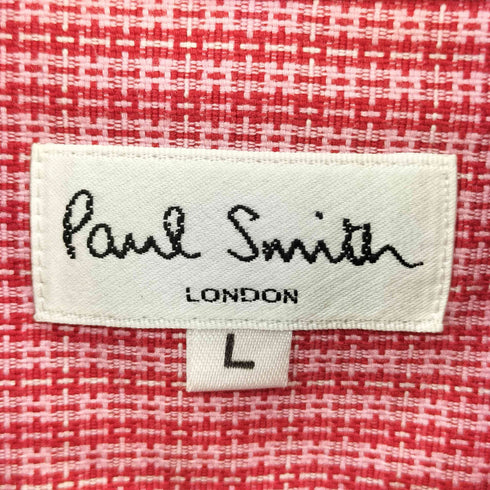 ポールスミスロンドン Paul Smith LONDON テクスチャード チェック ロングスリーブシャツ メンズ L