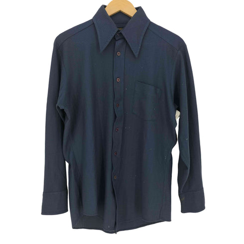 シアーズ Sears 70s PERMA PREST 襟芯 長袖 シャツ メンズ 15 1/2 - 33