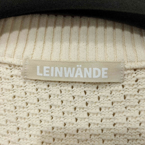 ラインヴァンド LEINWANDE ドレープウエストVネックニットベスト レディース FREE