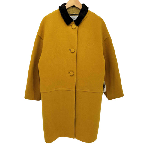 イエナ IENA ファーカラー ウールメルトン コート レディース JPN:38